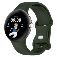 eses Silikónový remienok pre Google Pixel Watch 1, 2 - Tmavo zelený, veľkosť L