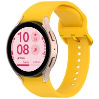 eses Silikónový remienok pre Samsung Galaxy Watch 4, 5, 6, 7, FE - Žltý, OneClick