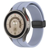 eses Silikónový remienok s magnetickou sponou pre Samsung Galaxy Watch 4, 5, 6, 7 - Modro fialový