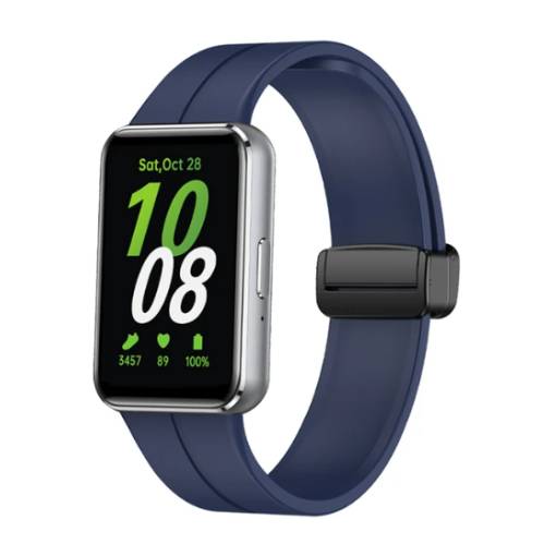 Foto - eses Silikónový remienok s magnetickou sponou pre Samsung Galaxy Fit 3 - Modrý