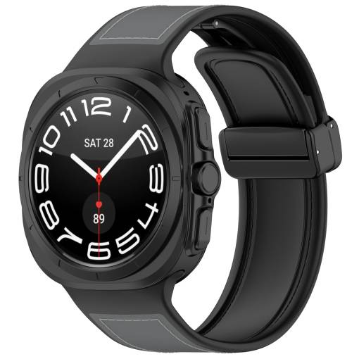 Foto - eses Kombinovaný remienok s magnetickou prackou pre Samsung Galaxy Watch Ultra 47mm - Sivý