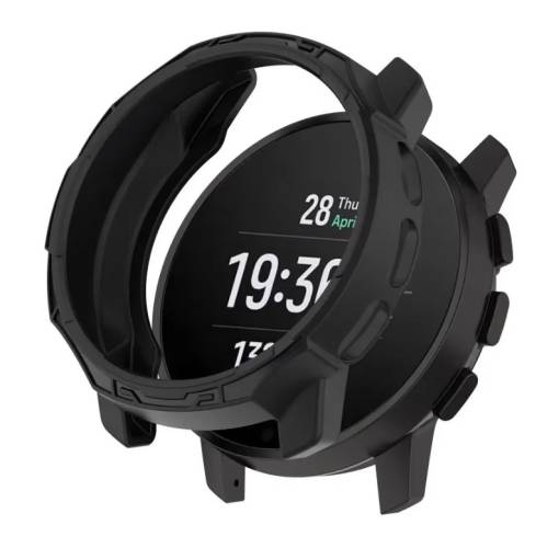 Foto - Silikónový rámček pre Suunto 9 Peak , Suunto 9 Peak Pro - Čierny