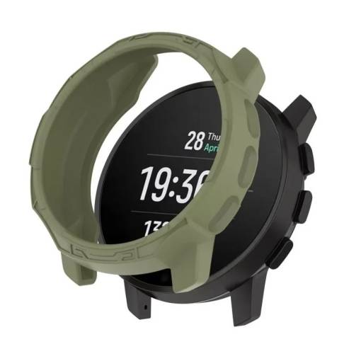 Foto - Silikónový rámček pre Suunto 9 Peak , Suunto 9 Peak Pro - Zelený