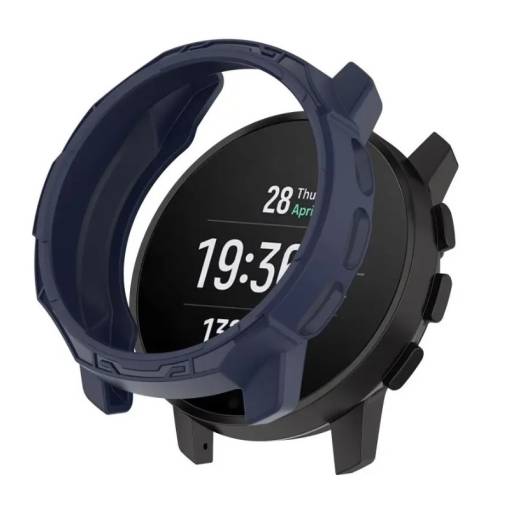 Foto - Silikónový rámček pre Suunto 9 Peak , Suunto 9 Peak Pro - Modrý