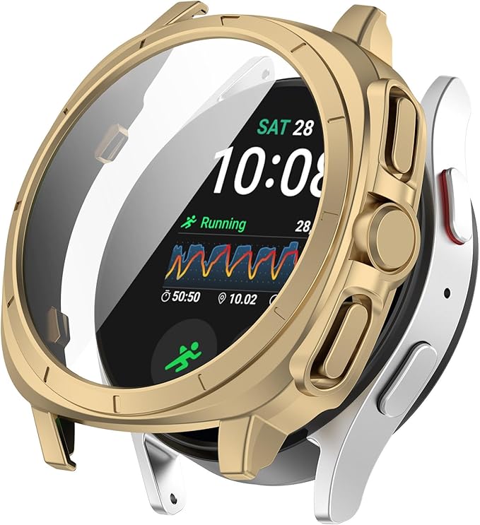 Silikónový ochranný kryt pre Samsung Galaxy Watch 7 40 mm - Zlatý